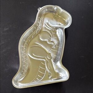 Wilton Metallic Silver Dinosaur Cake Mold